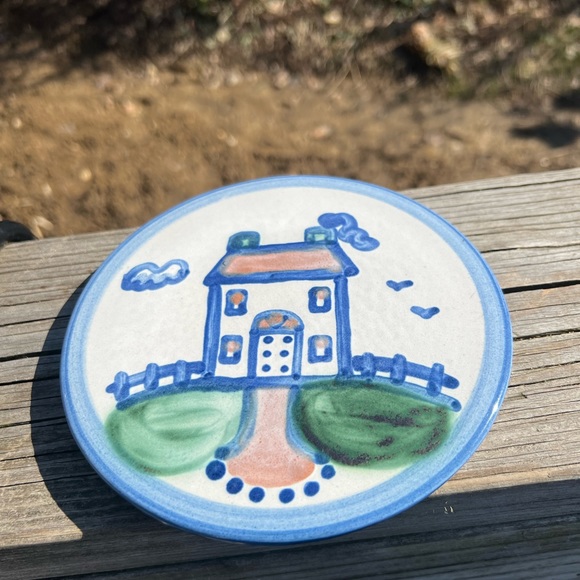 Vintage M.A. Hadley Trivet/ Wall Plate Farmhouse Preowned 6 2/8” Across - Picture 4 of 10
